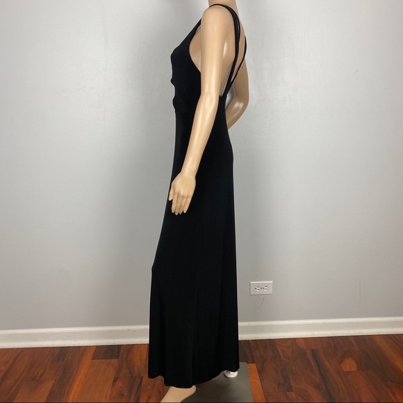 FREE PEOPLE BLACK CUTOUT MAXI DRESS - Picture 6 of 10